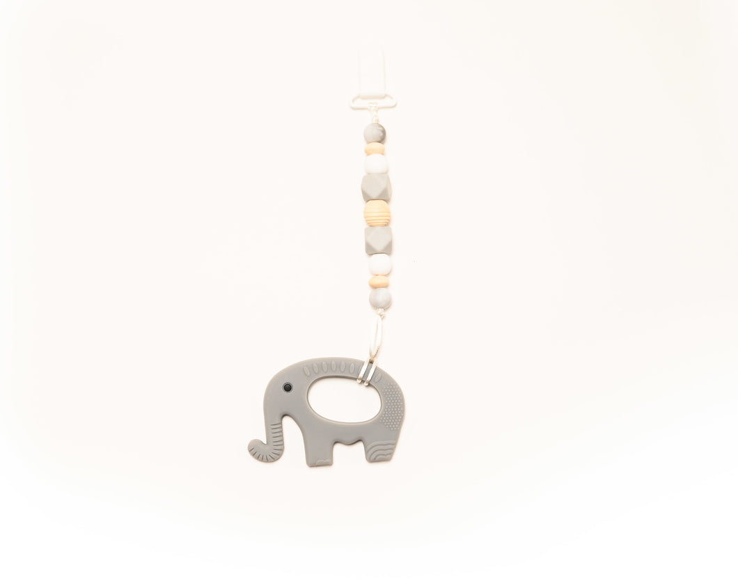 Elelphant Teether Toy Clip