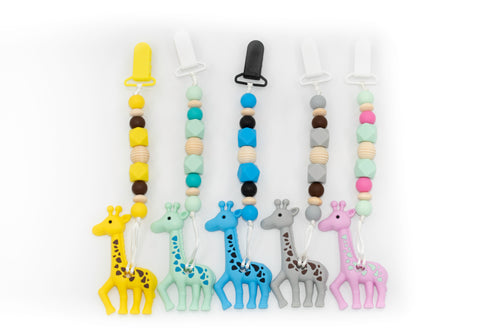 Giraffe Teether Toy Clip