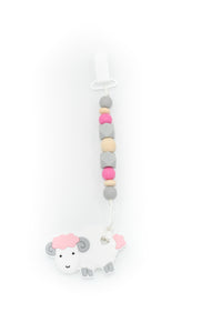 Lamb Teether Toy Clip
