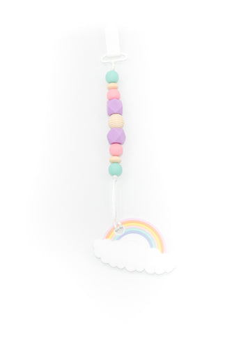 Rainbow Teether Toy Clip
