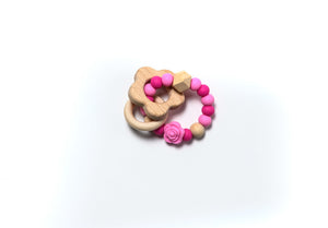 Rose Teether Rattle