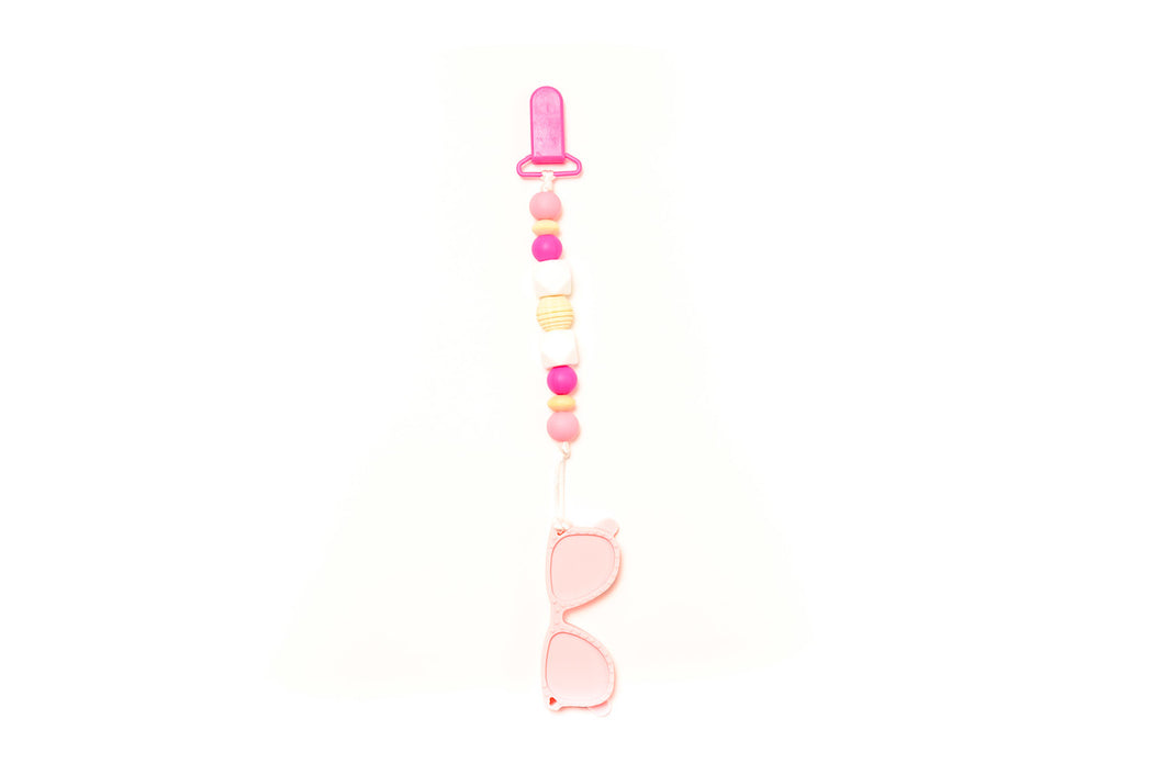 Sunglass Teether Toy Clip