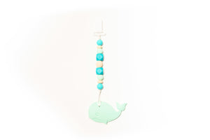 Whale Teether Toy Clip