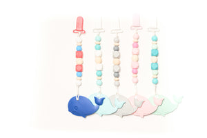 Whale Teether Toy Clip