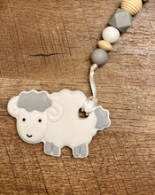 Load image into Gallery viewer, Spring Time Bunny and Lamb Teether Toy Clips